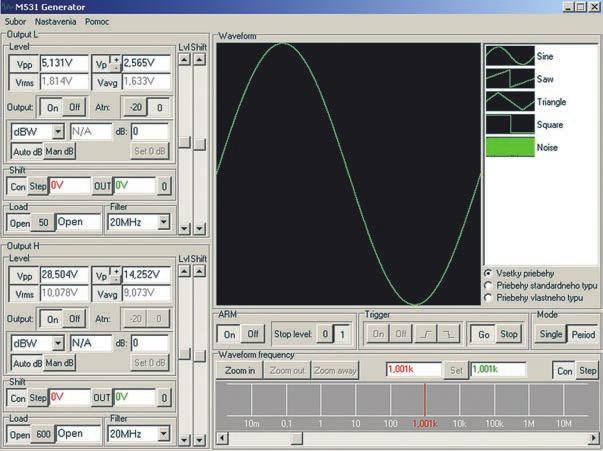 Zoznámte sa, prosím: Arbitrary Waveform Generator M 531 1